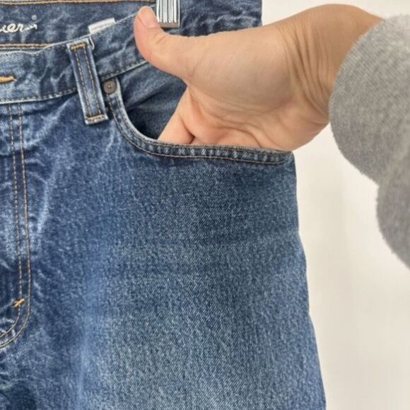 Eddie Bauer 2014 Men's Denim Medium Wash Denim‎ Blue Jeans Size 34 x 34 Relaxed - Picture 2 of 14